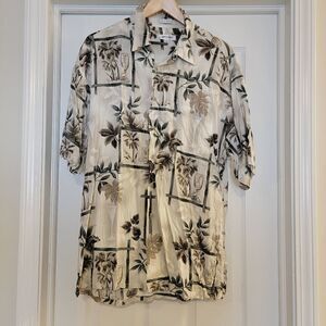 Pierre Cardin Short Sleeve Hawaiian Shirt XL